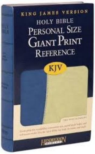 Picture of Holy Bible: Kjv Personal Size Reference Bible, Blue / Green