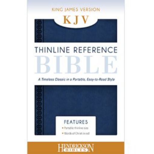 Picture of Holy Bible: Kjv Midnight Blue, Flexisoft Leather Thinline Bible, End Of Verse Reference Edition