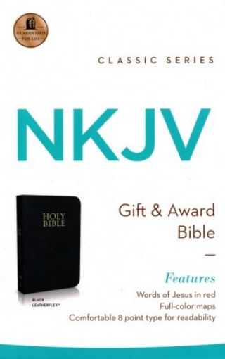 Picture of Nkjv Gift And Award Bible, Imitation Leather, Black (Classic)