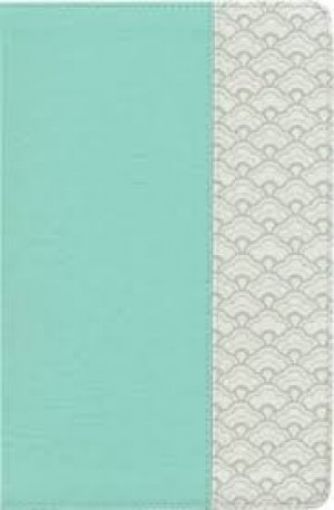 Picture of Kjv Large Print Personal Size Reference Bible, Mint Green Leathertouch