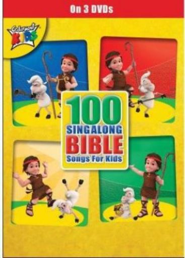 Picture of 100 Sing Along Bible Songs For Kids (3Dvds)