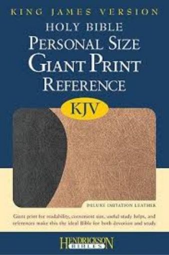 Picture of Personal Size Giant Print Reference Bible-Kjv Flexibound