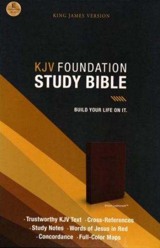 Picture of Kjv Foundation Study Bible--Imitation Leather, Earth Brown
