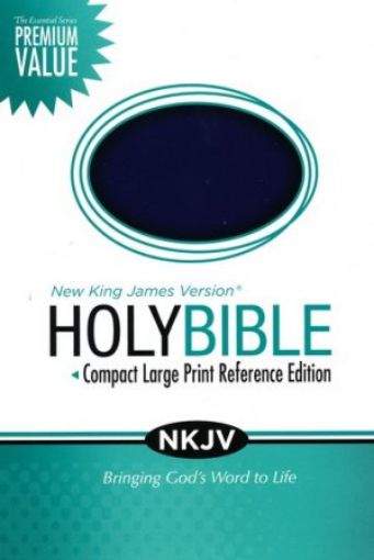 Picture of Nkjv Essential Compact Large Print Reference Bible Leathersoft Rich Royal Blue