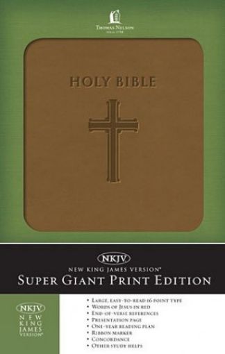 Picture of Super Giant Print Bible-Nkjv