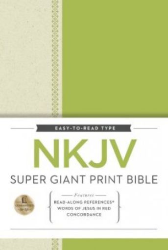 Picture of Nkjv Super Giant Print Reference Bible