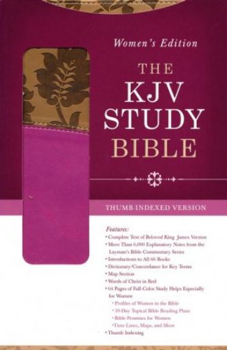 Picture of The Kjv Study Bible Women' Edition-Indexed (Tan/Pink) Leather Bound