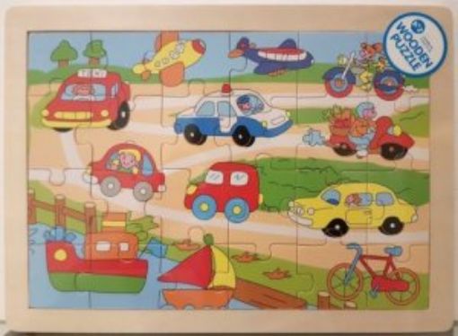 Picture of Wooden Puzzle-Vehicle