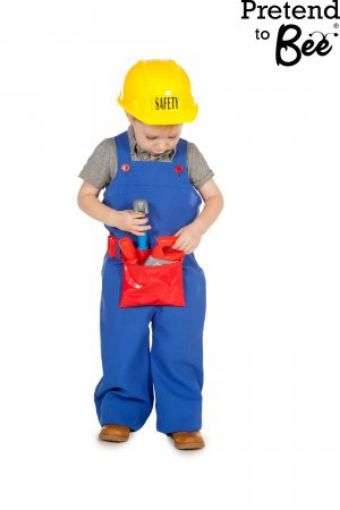 Picture of Builder Costume & Helmet Kids Costume 5 - 7 Years