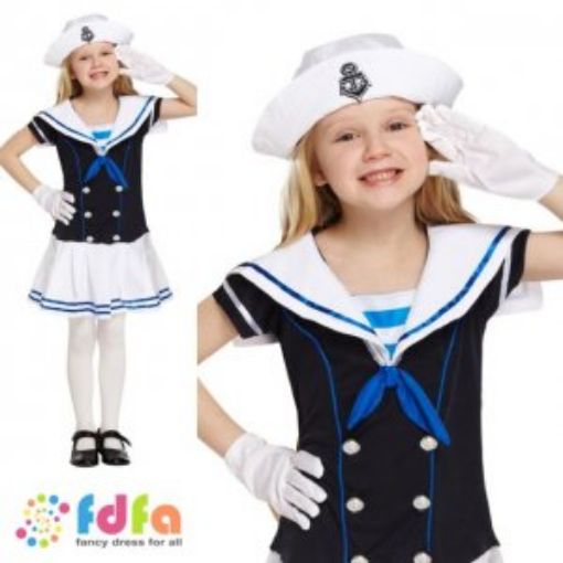 Picture of Sailor Girl Child's Costume (7-9)