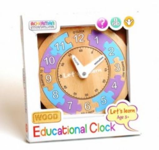 Picture of Lets Learn Wooden Clock (D66772)