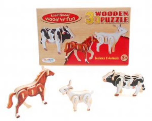 Picture of Wood 3D Farm Animals (10048)