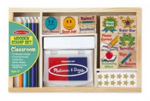 Picture of Wooden Stamp Set: Classroom