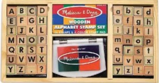 Picture of Wooden Stamp Set: Alphabet