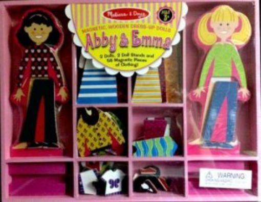 Picture of Magnetic, Wooden Dress Up Dolls: Abby & Emma