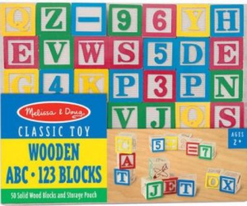 Picture of Wooden Abc, 123 Blocks