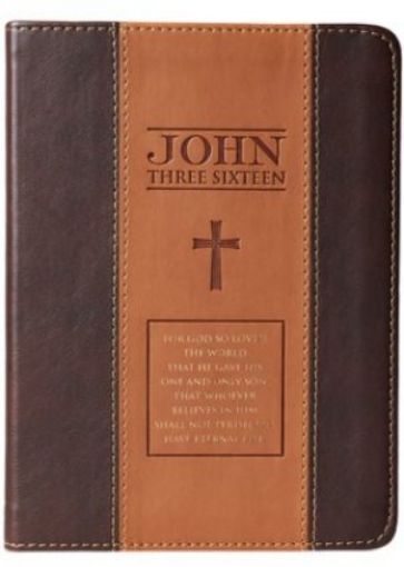 Picture of Journal-For God So Loved The World-Two Tone Tan-Brown