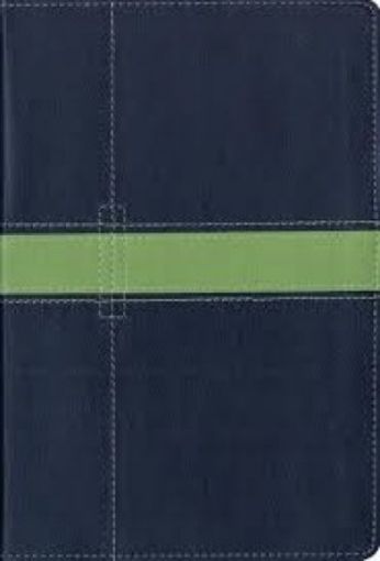 Picture of Kjv - Thinline Bible - Compact - Midnight Blue/Moss Green