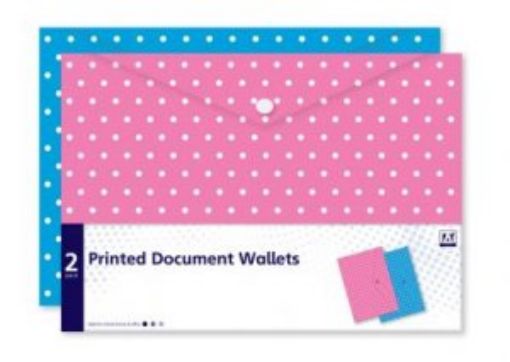 Picture of Printed Document Wallet - 2 Pack