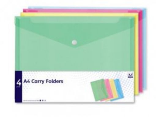 Picture of A4 Carry Folders 4 Pack