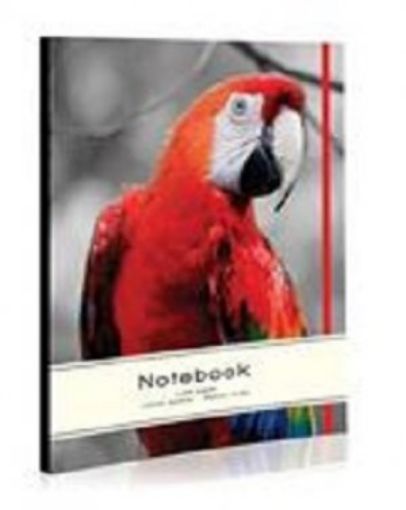 Picture of A5 Journal-Fabric Parrot Notebook