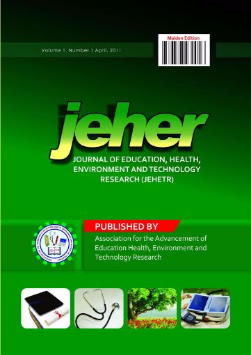 Picture of Nigeria Journal of Education, Health And Technology Research (NJEHETR). Volume 1 No 1