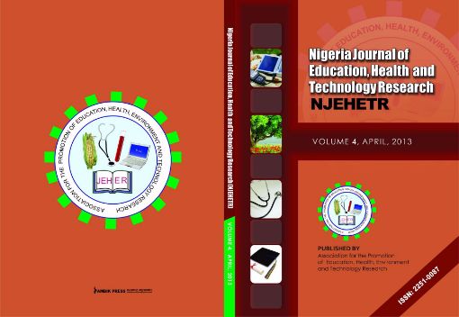 Picture of Nigeria Journal of Education, Health And Technology  Research  Vol 4