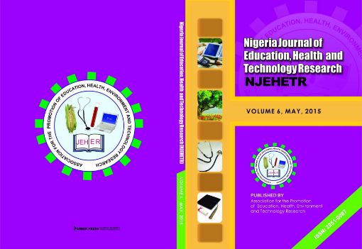 Picture of Nigeria Journal of Education, Health And Technology Research  Vol 6