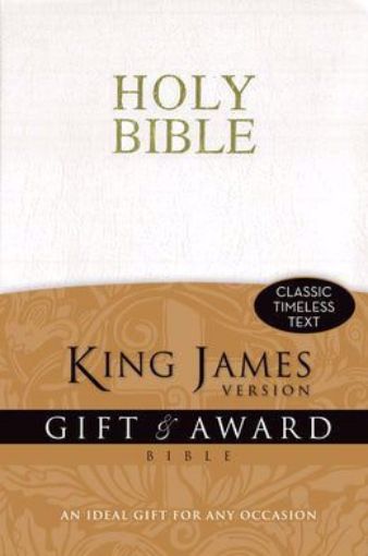 Picture of Kjv-Gift & Award Bible-Wht, Rv