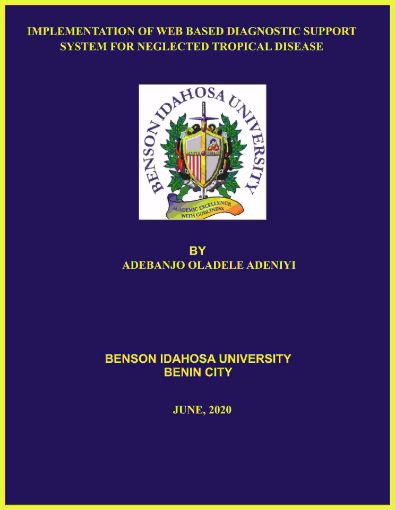 Picture of IMPLEMENTATION OF WEB BASED DIAGNOSTIC SUPPORT SYSTEM FOR NEGLECTED TROPICAL DISEASE