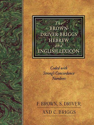 Picture of Brown Driver Briggs Hebrew English Lexicon