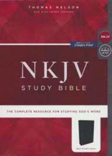 Picture of NKJV- STUDY BIBLE BONDED-BLACK
