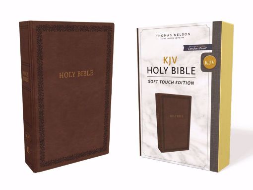 Picture of KJV HOLY BIBLE SOFT TOUCH  -BROWN