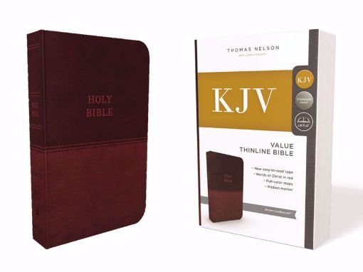 Picture of KJV VALUE THINLINE BIBLE - CHARCOAL