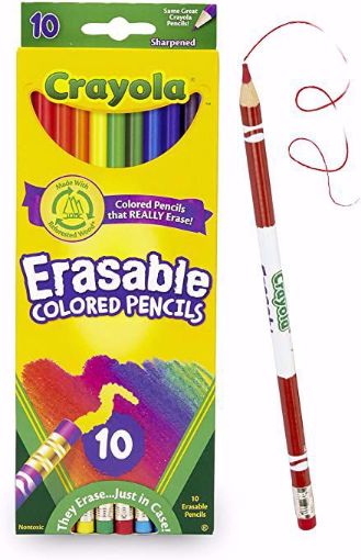 Picture of 10 ERASABLE COLOURING PENCILS