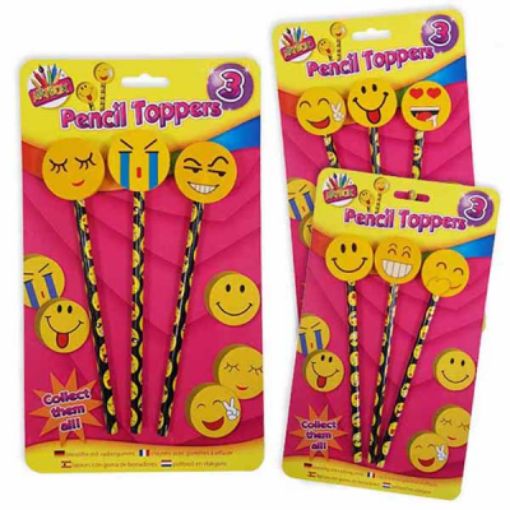 Picture of 3 FUNNY ERASER TOP PENCILS