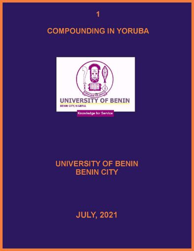 Picture of COMPOUNDING IN YORUBA
