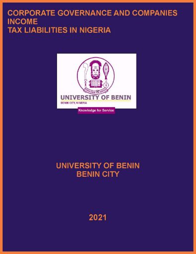 Picture of CORPORATE GOVERNANCE AND COMPANIES INCOME TAX LIABILITIES IN NIGERIA
