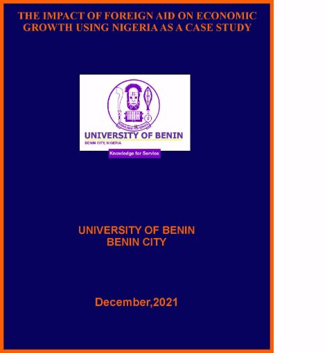 Picture of THE IMPACT OF FOREIGN AID ON ECONOMIC GROWTH USING NIGERIA AS A CASE STUDY