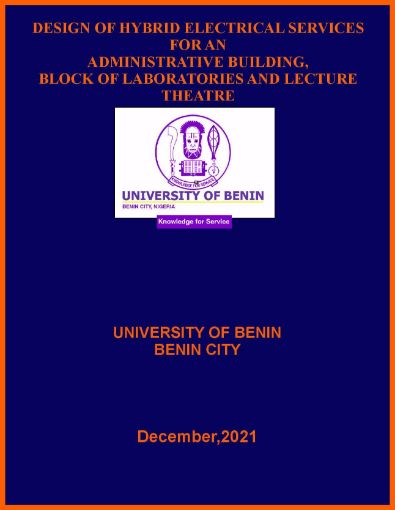 Picture of DESIGN OF HYBRID ELECTRICAL SERVICES FOR AN  ADMINISTRATIVE BUILDING, BLOCK OF LABORATORIES AND LECTURE THEATRE