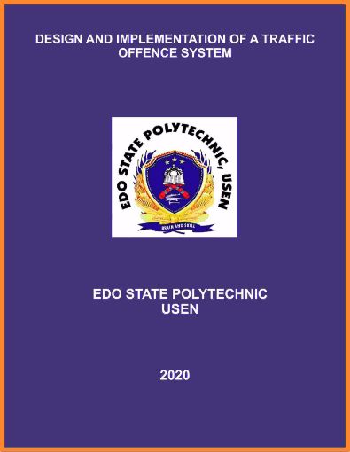 Picture of DESIGN AND IMPLEMENTATION OF A TRAFFIC OFFENCE SYSTEM