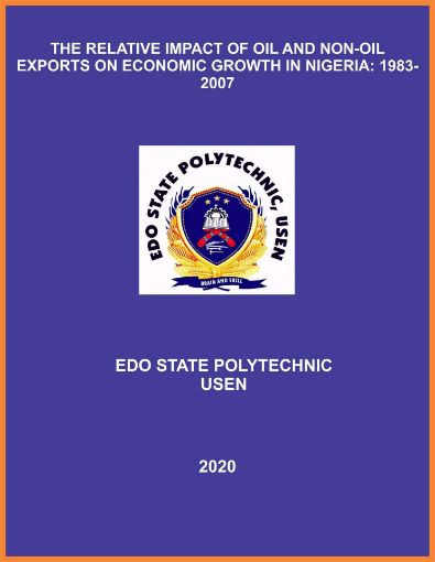 Picture of THE RELATIVE IMPACT OF OIL AND NON-OIL EXPORTS ON ECONOMIC GROWTH IN NIGERIA: 1983-2007