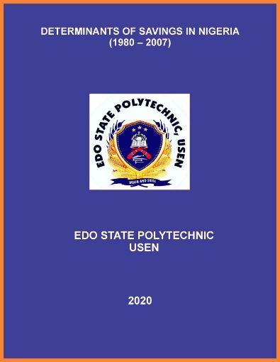 Picture of DETERMINANTS OF SAVINGS IN NIGERIA  (1980 – 2007)