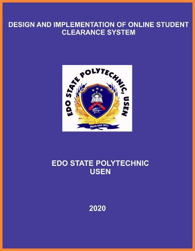 Picture of DESIGN AND IMPLEMENTATION OF ONLINE STUDENT CLEARANCE  SYSTEM