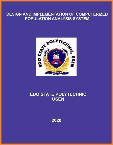 Picture of DESIGN AND IMPLEMENTATION OF COMPUTERIZED POPULATION ANALYSIS SYSTEM