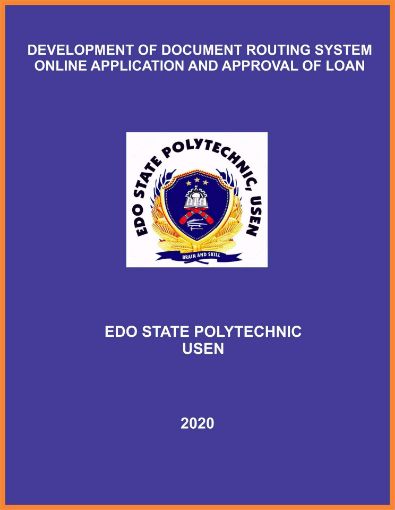 Picture of DEVELOPMENT OF DOCUMENT ROUTING SYSTEM ONLINE APPLICATION AND APPROVAL OF LOAN