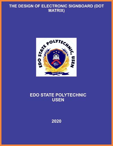 Picture of THE DESIGN OF ELECTRONIC SIGNBOARD (DOT MATRIX)