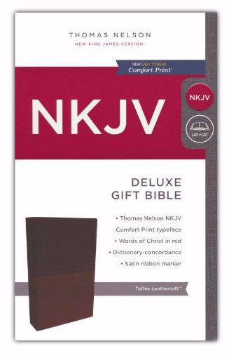 Picture of NKJV-DELUXE GIFT BIBLE-TOFEE