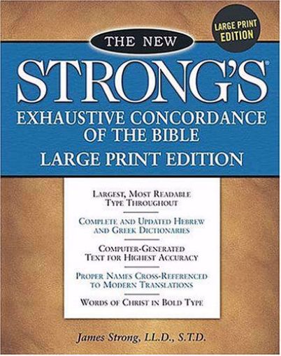 Picture of NEW STRONG'S EXHAUSTIVE CONCORDANCE-LARGE PRINT