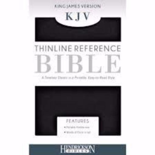 Picture of KJV-THINLINE REFERENCE BIBLE-BLACK-ONYX